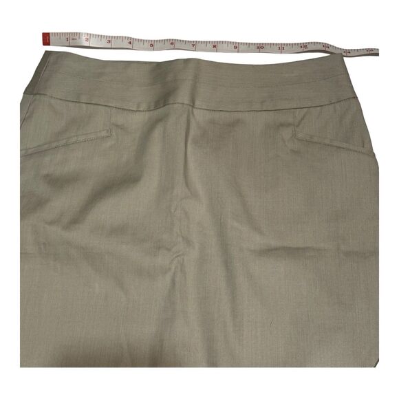 BANANA REPUBLIC Size Zero (0) KHAKI SKIRT pencil STRAIGHT STRETCH BUSINESS - Picture 4 of 7